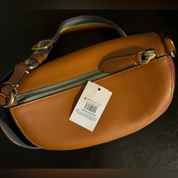 COACH Bethany Belt Bag With Rainbow Quilting NEW